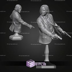 John Wick Chasing Bust 118mm STL Files