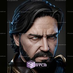 Jor El Portrait Bust 339mm STL Files