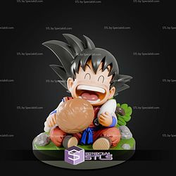 Kid Goku A Bite STL Files