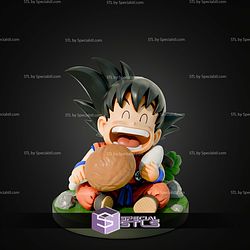 Kid Goku A Bite STL Files