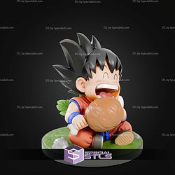 Kid Goku A Bite STL Files