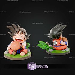 Kid Goku A Bite STL Files