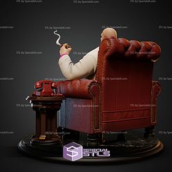 Kingpin Animated Series On Throne STL Files