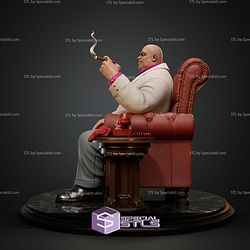 Kingpin Animated Series On Throne STL Files