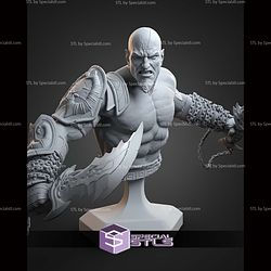 Kratos God Of War 3 Bust 131mm STL Files