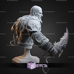 Kratos God Of War 3 Bust 131mm STL Files