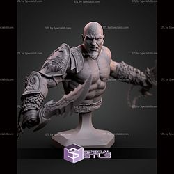 Kratos God Of War 3 Bust 131mm STL Files