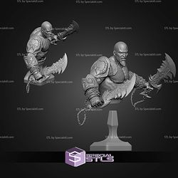 Kratos God Of War 3 Bust 131mm STL Files