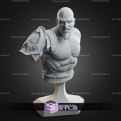 Kratos God Of War 3 Bust V2 131mm STL Files