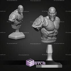 Kratos God Of War 3 Bust V2 131mm STL Files