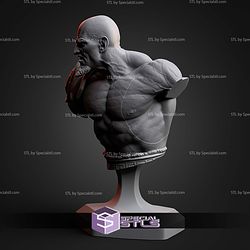 Kratos God Of War 3 Bust V2 131mm STL Files