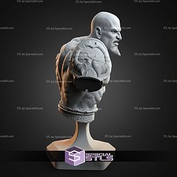 Kratos God Of War 3 Bust V2 131mm STL Files