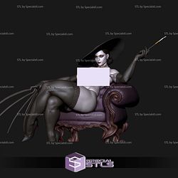 Lady Dimitrescu ALT On Sofa STL Files