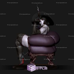 Lady Dimitrescu On Sofa STL Files