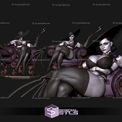 Lady Dimitrescu On Sofa STL Files
