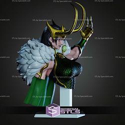 Lady Loki Green Dragon Bust STL Files