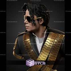 Michael Jackson 93 Portrait Bust 333mm STL Files