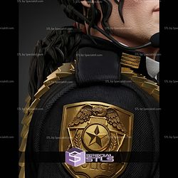 Michael Jackson 93 Portrait Bust 333mm STL Files