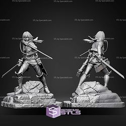 Mikasa With And Without Cloak 220mm STL Files