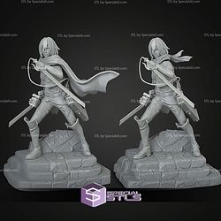 Mikasa With And Without Cloak 220mm STL Files