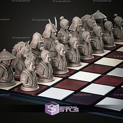 Mini Chess Figures Samurai STL Files