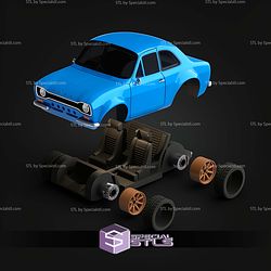 Model Kit Car Collection Escort RS1600 STL Files