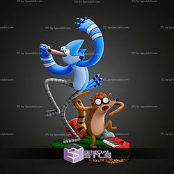Mordecai And Rigby Regular Show STL Files