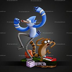 Mordecai And Rigby Regular Show STL Files