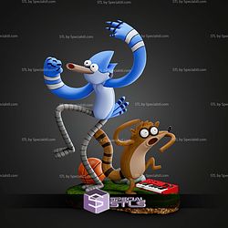 Mordecai And Rigby Regular Show STL Files
