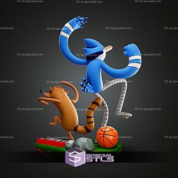 Mordecai And Rigby Regular Show STL Files