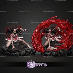 Nezuko Battle Diorama 185mm STL Files
