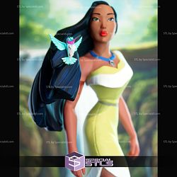 Pocahontas Disney 400mm STL Files