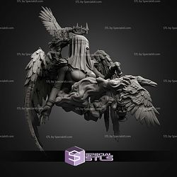 Raven Queen Bust Fanart STL Files