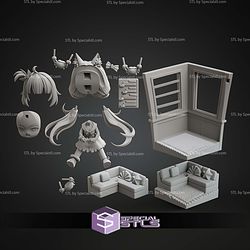 Sameko Saba Vtuber Chibi STL Files