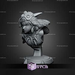 San Princess Mononoke Bust 120mm STL Files