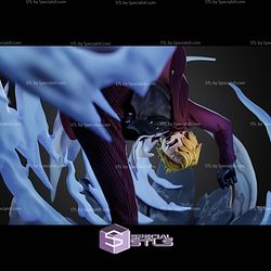 Sanji One Piece Smoke Kick 256mm STL Files