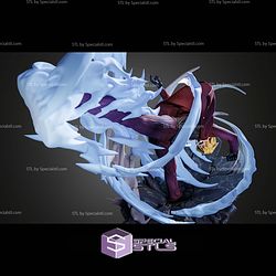 Sanji One Piece Smoke Kick 256mm STL Files