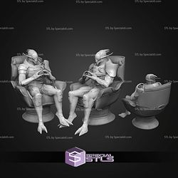 Saren Arterius Mass Effect On Sofa STL Files
