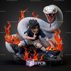 Sasuke Uchiha White Snake STL Files