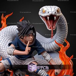 Sasuke Uchiha White Snake STL Files