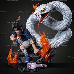 Sasuke Uchiha White Snake STL Files