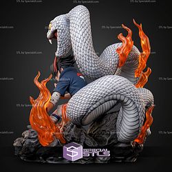 Sasuke Uchiha White Snake STL Files