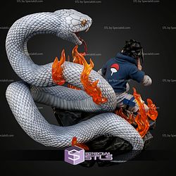 Sasuke Uchiha White Snake STL Files
