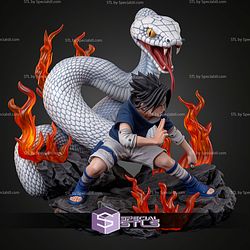 Sasuke Uchiha White Snake STL Files