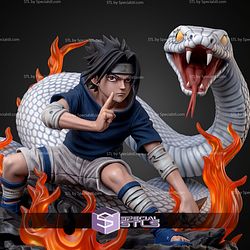 Sasuke Uchiha White Snake STL Files