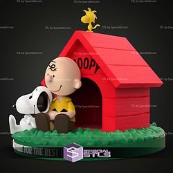 Snoopy And Charly Brown Diorama Version STL Files
