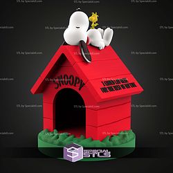 Snoopy In His Little House 180mm STL Files