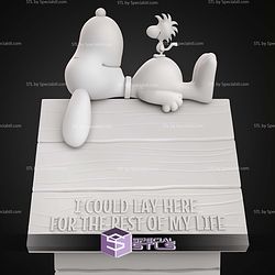 Snoopy In His Little House 180mm STL Files