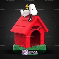 Snoopy In His Little House 180mm STL Files