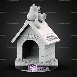 Snoopy In His Little House 180mm STL Files
